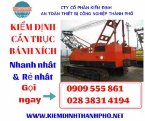 Hình ảnh kiểm định cần trục bánh xích