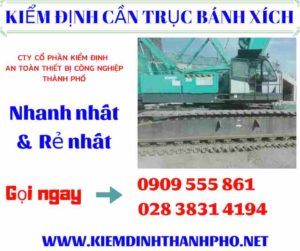 Hình ảnh kiểm định cần trục bánh xích