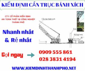 Hình ảnh kiểm định cần trục bánh xích