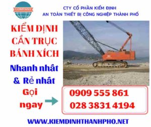 Hình ảnh kiểm định cần trục bánh xích