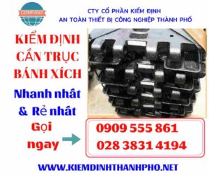 Hình ảnh kiểm định cần trục bánh xích