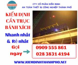 Hình ảnh kiểm định cần trục bánh xích