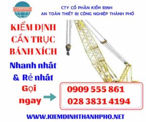 Hình ảnh kiểm định cần trục bánh xích