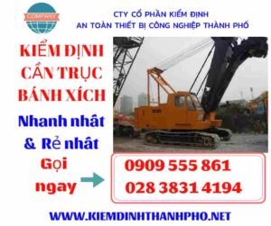 Hình ảnh kiểm định cần trục bánh xích