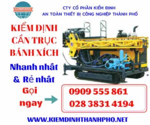 Hình ảnh kiểm định cần trục bánh xích