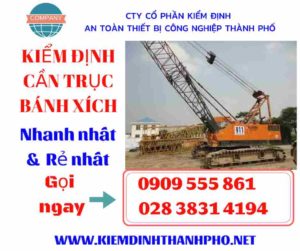 Hình ảnh kiểm định cần trục bánh xích