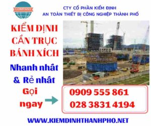 Hình ảnh kiểm định cần trục bánh xích