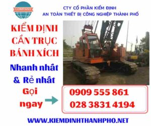 Hình ảnh kiểm định cần trục bánh xích