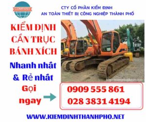 Hình ảnh kiểm định cần trục bánh xích