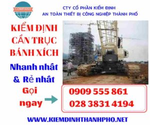 Hình ảnh kiểm định cần trục bánh xích