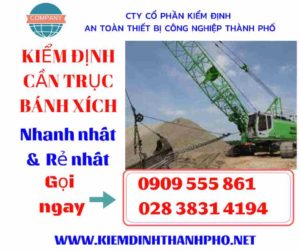 Hình ảnh kiểm định cần trục bánh xích