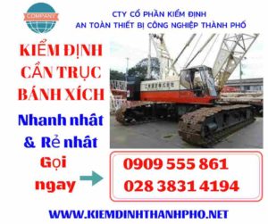 Hình ảnh kiểm định cần trục bánh xích