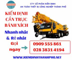 Hình ảnh kiểm định cần trục bánh xích