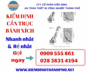 Hình ảnh kiểm định cần trục bánh xích