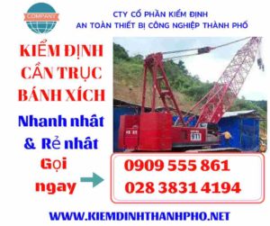 Hình ảnh kiểm định cần trục bánh xích