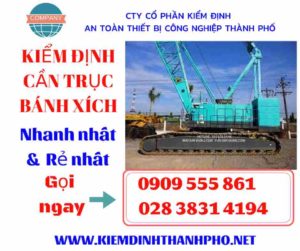 Hình ảnh kiểm định cần trục bánh xích