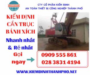 Hình ảnh kiểm định cần trục bánh xích