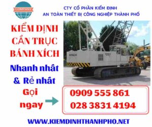 Hình ảnh kiểm định cần trục bánh xích