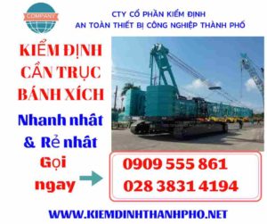 Hình ảnh kiểm định cần trục bánh xích