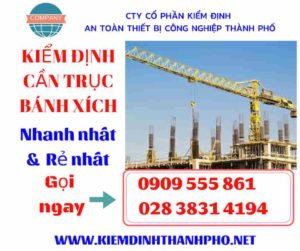 Hình ảnh kiểm định cần trục bánh xích