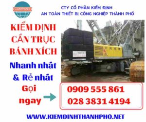 Hình ảnh kiểm định cần trục bánh xích