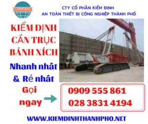 Hình ảnh kiểm định cần trục bánh xích