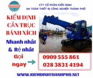 Hình ảnh kiểm định cần trục bánh xích