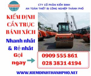 Hình ảnh kiểm định cần trục bánh xích