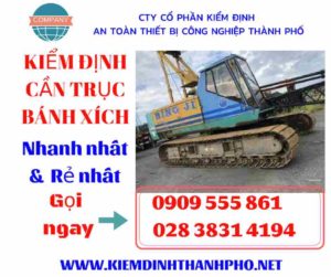 Hình ảnh kiểm định cần trục bánh xích