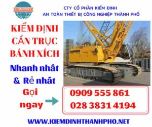 Hình ảnh kiểm định cần trục bánh xích