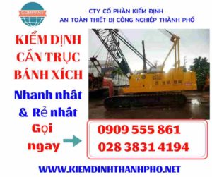 Hình ảnh kiểm định cần trục bánh xích