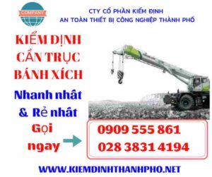 Hình ảnh kiểm định cần trục bánh xích