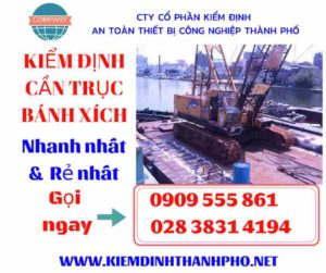 Hình ảnh kiểm định cần trục bánh xích