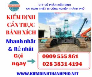 Hình ảnh kiểm định cần trục bánh xích