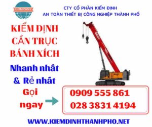 Hình ảnh kiểm định cần trục bánh xích