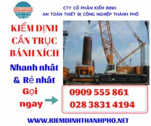 Hình ảnh kiểm định cần trục bánh xích