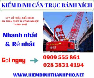 Hình ảnh kiểm định cần trục bánh xích