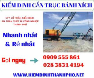 Hình ảnh kiểm định cần trục bánh xích