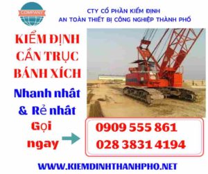 Hình ảnh kiểm định cần trục bánh xích