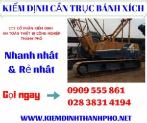 Hình ảnh kiểm định cần trục bánh xích