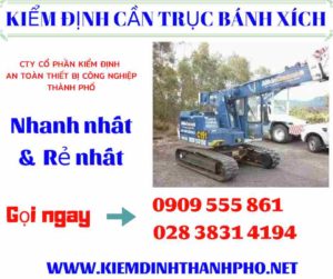 Hình ảnh kiểm định cần trục bánh xích