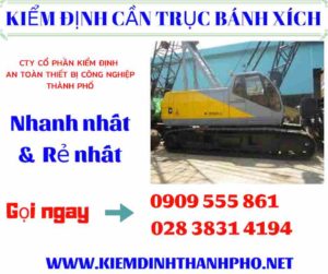 Hình ảnh Kiểm định cần trục bánh xích