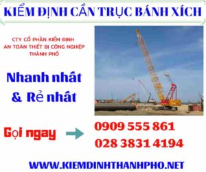 Hình ảnh Kiểm định cần trục bánh xích