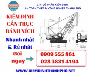 Hình ảnh kiểm định cần trục bánh xích