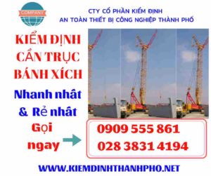 Hình ảnh kiểm định cần trục bánh xích