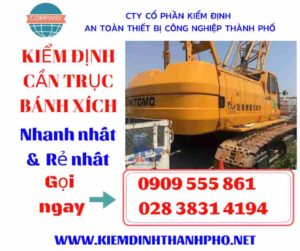 Hình ảnh Kiểm định cần trục bánh xích