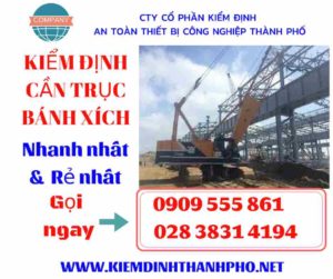 Hình ảnh Kiểm định cần trục bánh xích