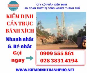 Hình ảnh Kiểm định cần trục bánh xích