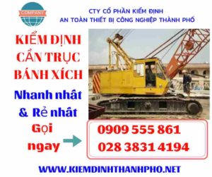 Hình ảnh Kiểm định cần trục bánh xích