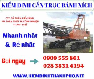 Hình ảnh Kiểm định cần trục bánh xích